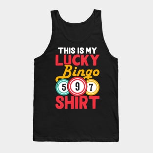 This Is My Lucky Bingo Shirt  T shirt For Women Tank Top